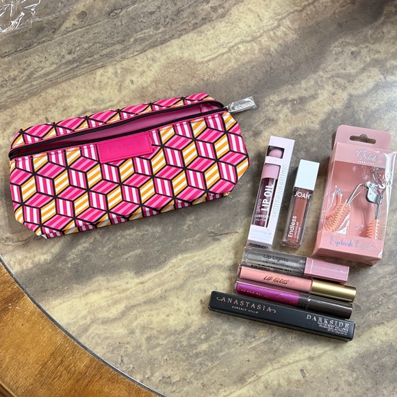 mixed Other - Clinique cosmetic bag w/makeup bundle